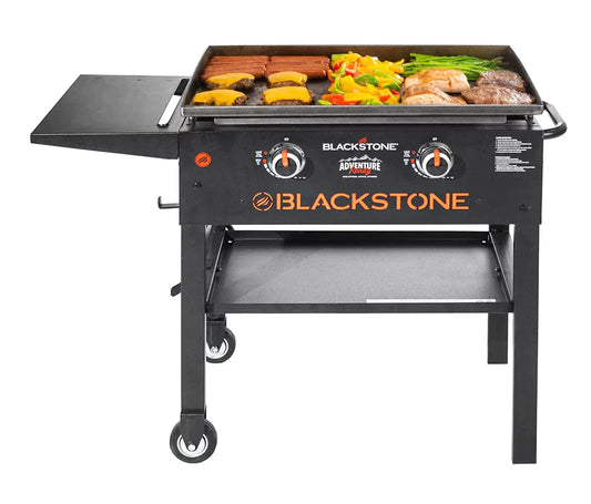 Blackstone 28 Inch Outdoor Flat Top Gas Grill Griddle Station Propane 2-Burner